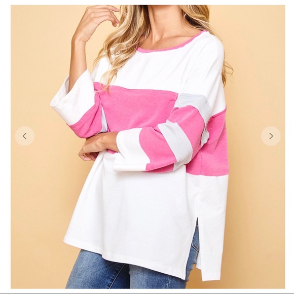 Fabulous loose fit Color Blocked Tunic Top - Picture 6 of 6